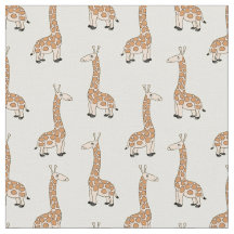 Op maat gemaakte baby-giraffe-stofprint voor kinde