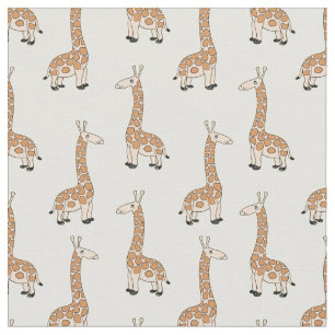 Op maat gemaakte baby-giraffe-stofprint voor kinde stof