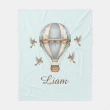 Op maat gemaakte baby naam fleece deken waterverf