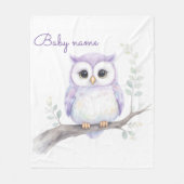 Op maat gemaakte baby shower fleece deken (Voorkant)