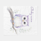 Op maat gemaakte baby shower fleece deken (Voorkant (Horizontaal))