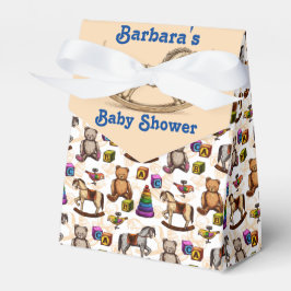 Op maat gemaakte baby shower schommelpaard cadeauv bedankdoosjes