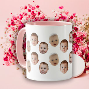 Op maat gemaakte babyface gepersonaliseerde foto  mok