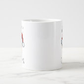 Op maat gemaakte babyface Kerstman hoed Kerst foto Grote Koffiekop (Voorkant)