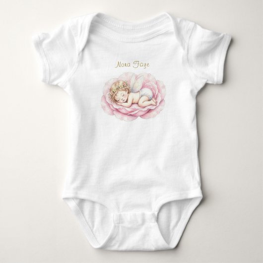 Op maat gemaakte babyfee romper (Voorkant)
