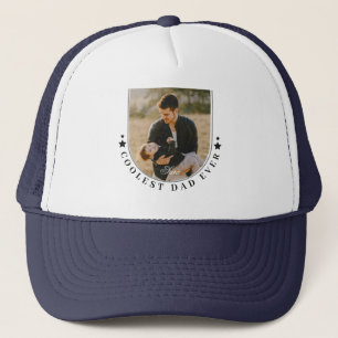 Op maat gemaakte babyfoto-boog Vaderdag Koelste Pa Trucker Pet