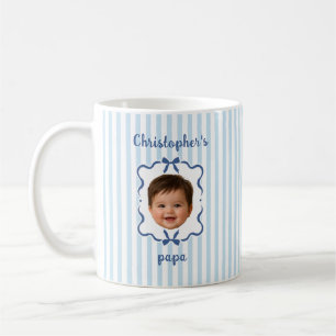 Op maat gemaakte babyfoto koffiemok voor vader