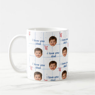 Op maat gemaakte babyfoto koffiemok voor vader