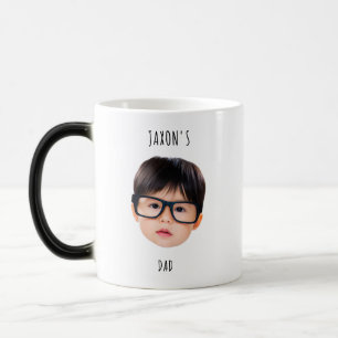 Op maat gemaakte babygezicht voor papa Nieuwe papa Magische Mok