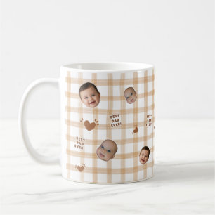 Op maat gemaakte babygezichtsfoto koffiemok voor V