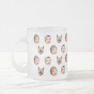 Op maat gemaakte babygezichtsmok, op maat gemaakte matglas koffiemok