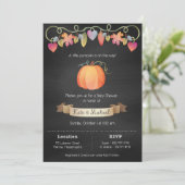 Op maat gemaakte babyshower uitnodigingen (Staand voorkant)