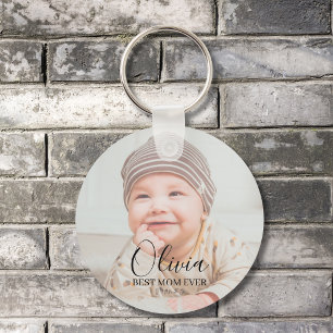 Op maat gemaakte babysleutelhanger met foto sleutelhanger