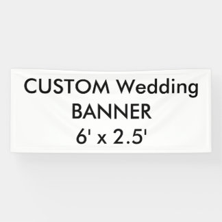 Op maat gemaakte banner 1,83 m x 0,76 m