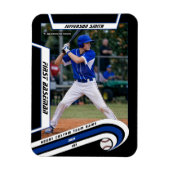 Op maat gemaakte Baseballherinneringen Levendig Bl Magneet (Verticaal)