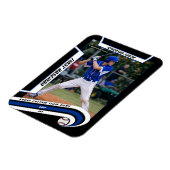 Op maat gemaakte Baseballherinneringen Levendig Bl Magneet (Linkerzijde)