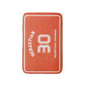 Op maat gemaakte basketbal gestructureerd oranje badmat (Voorkant Verticaal)