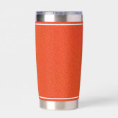 Op maat gemaakte basketbal gestructureerde oranje geïsoleerde drinkbeker (Achterkant)