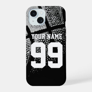 Op maat gemaakte basketbal jersey nummer iPhone 15 Case