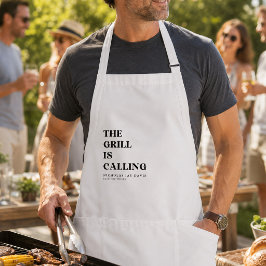 Op maat gemaakte BBQ-schort voor moderne grillmast Standaard Schort
