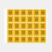 Op maat gemaakte bedrijfskleding met logo labels (Vel)