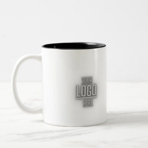 Op maat gemaakte bedrijfslogo gebrandmerkte koffie tweekleurige koffiemok