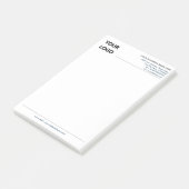 Op maat gemaakte bedrijfslogo-info Post-it® notiti Notes (Schuin)