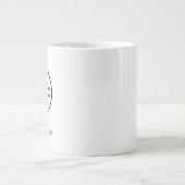 Op maat gemaakte bedrijfslogo met aangepaste tekst grote koffiekop (Voorkant)