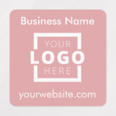 Op maat gemaakte bedrijfslogo promotionele gekenme labels (Design 1)