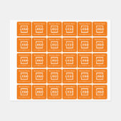 Op maat gemaakte bedrijfslogo promotionele merkart labels (Vel)