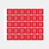 Op maat gemaakte bedrijfslogo Promotionele merkart Labels (Vel)