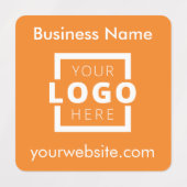 Op maat gemaakte bedrijfslogo promotionele merkgeb labels (Design 1)