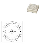 Op maat gemaakte bedrijfslogo rubberen stempel (Gestempeld)