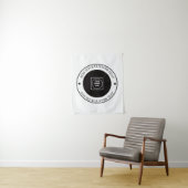 Op maat gemaakte bedrijfslogo-upload promotionele  wandkleed (In situ)