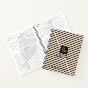 Op maat gemaakte bedrijfslogo zakelijke notitieboe notitieboek