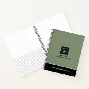 Op maat gemaakte bedrijfslogo zakelijke notitieboe notitieboek