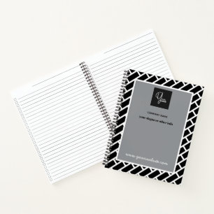 Op maat gemaakte bedrijfslogo zakelijke notitieboe notitieboek