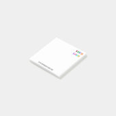 Op maat gemaakte bedrijfstekst logo merk Post-it® Notes (Schuin)