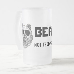 Op maat gemaakte BEER NIET TETTYBEER Mannen Grappi Matglas Bierpul