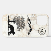Op maat gemaakte berensilhouet Apple iPhone 12 ste Case-Mate iPhone Case (Achterkant (horizontaal))