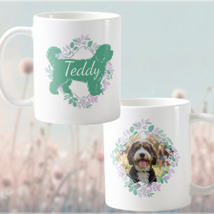 Op maat gemaakte Bernedoodle-foto en naam geperson Koffiemok