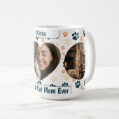 Op maat gemaakte Beste Kat Moeder Ooit Koffiemok – (Voorkant rechts)