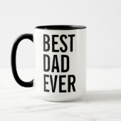 Op maat gemaakte "Beste moeder" of "Beste vader" m Mok (Links)