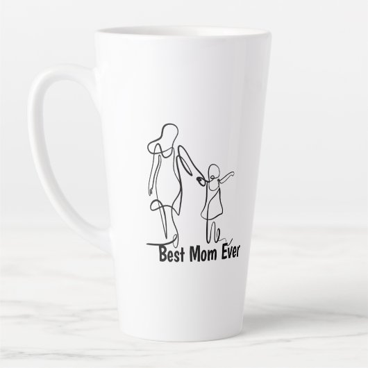 Op maat gemaakte 'Beste moeder ooit' mok met twee (Links)