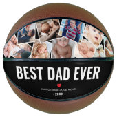 Op maat gemaakte “Beste papa ooit” foto basketbal (Voorkant)