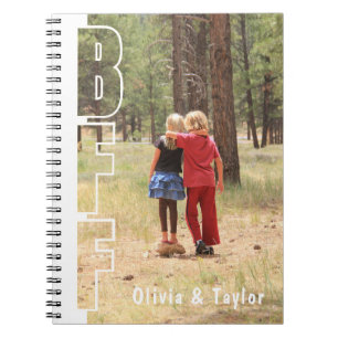Op maat gemaakte BFF-foto-illusie-notitieboek Notitieboek