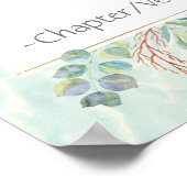 Op maat gemaakte Bijbeltekst wanddecoratie Eucalyp Poster (Hoek)