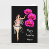 Op maat gemaakte Birthday-Kaart met milde en zinni Kaart (Voorkant)