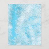 Op maat gemaakte blauwe lachende apen uitnodiging flyer (Achterkant)