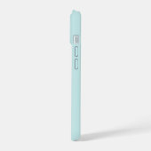 Op maat gemaakte blauwe monogram & naam telefoonho iPhone 15 case (Linkerkant)